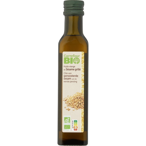 [3560071262051] CARREFOUR Óleo de sésamo torrado Bio 25 cl
