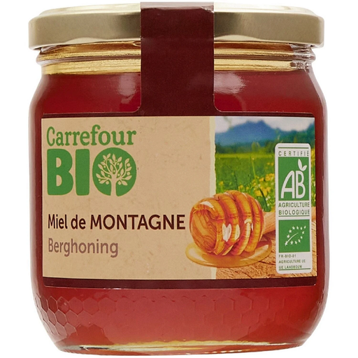 [3560071264871] CARREFOUR Miel de Montagne Bio 500 g