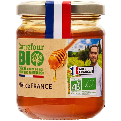 [3560071264888] CARREFOUR Miel de France Engagé auprès des producteurs partenaires BIO 250 g