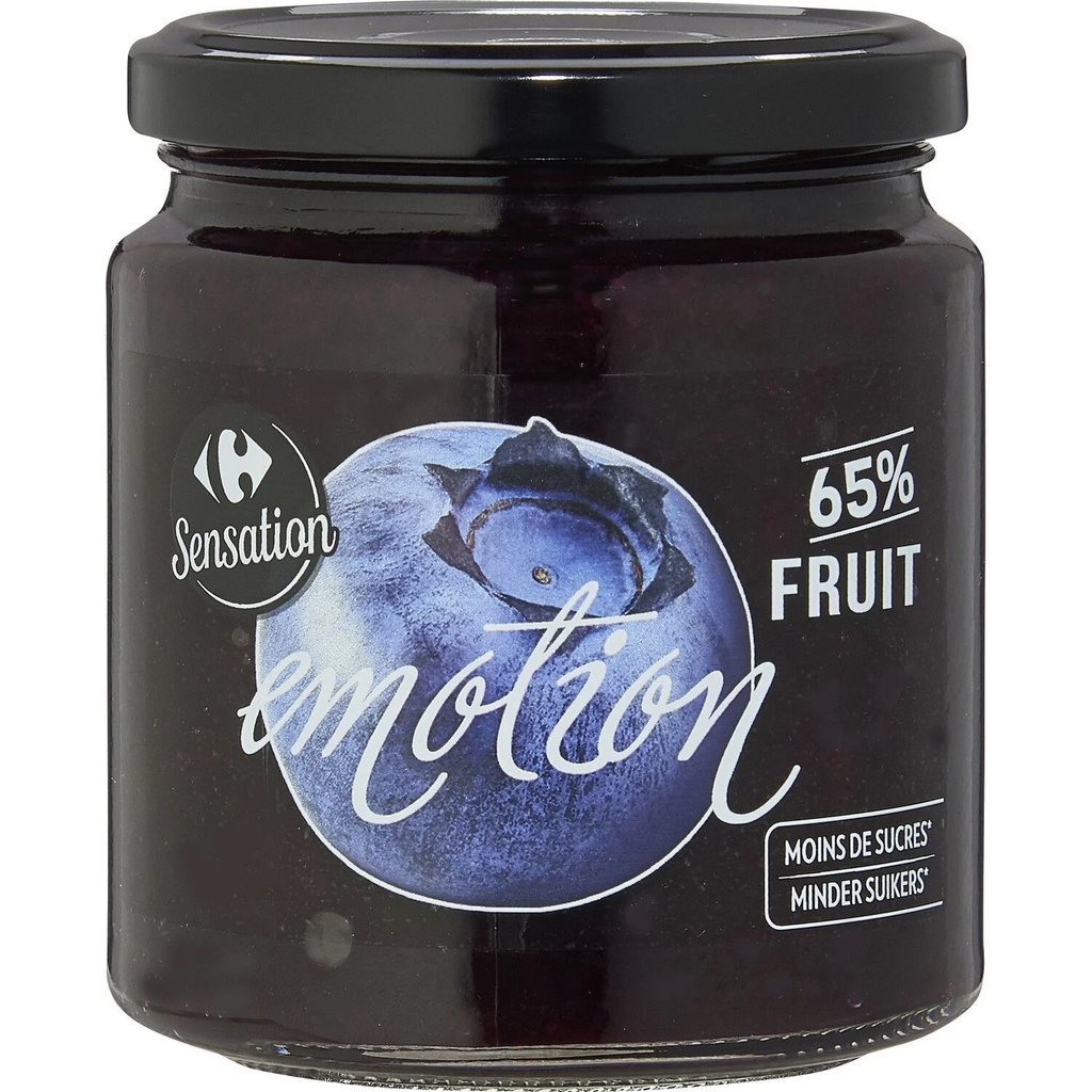 CARREFOUR Confiture myrtille SENSATION 330 g