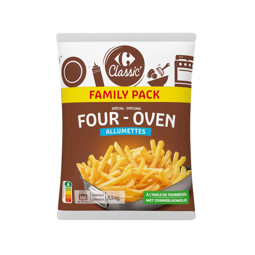 [3560071270407] CARREFOUR CLASSIC Frites allumettes surgelées 1,5 kg