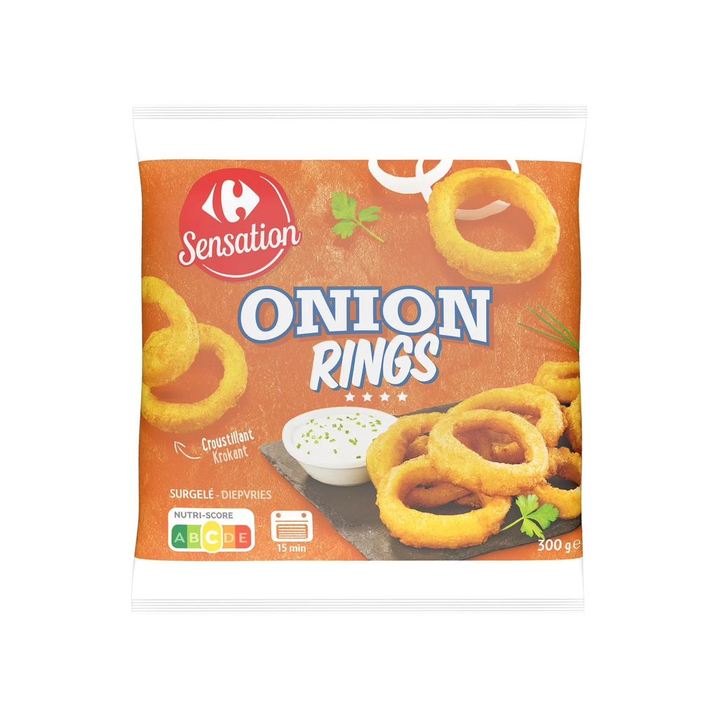 CARREFOUR Onion rings SENSATION 300 g