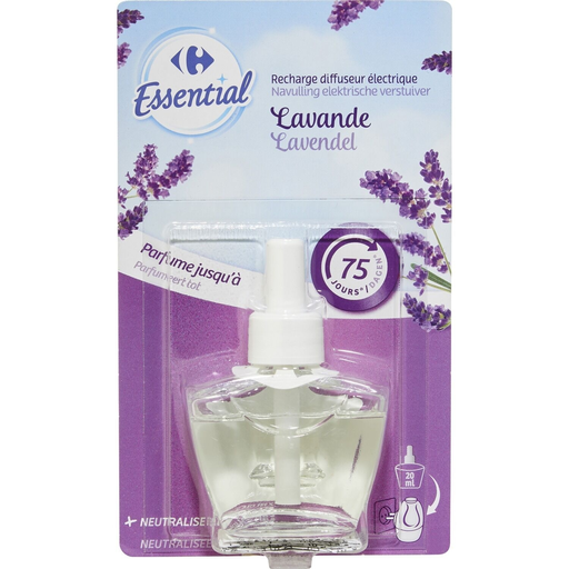 [3560071401764] CARREFOUR Ambientador Recarga Elétrica Lavanda Essential 20 ml