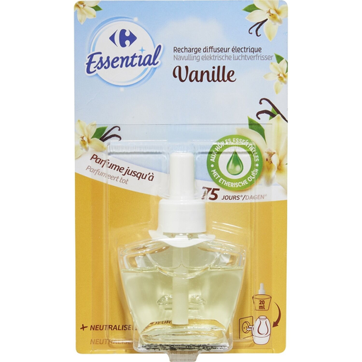 [3560071401825] CARREFOUR Recharge désodorisant vanille 20 ml