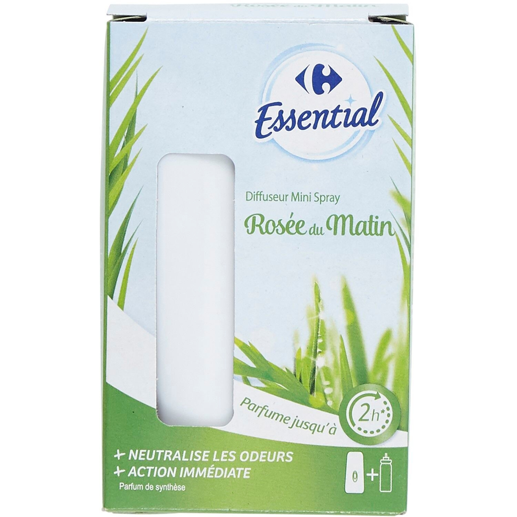 CARREFOUR Mini Spray Diffuser Rosée du Matin kit + refill