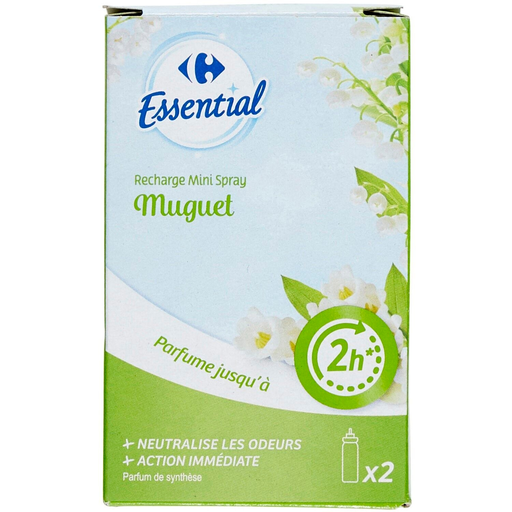 [3560071402006] CARREFOUR Recharge mini spray muguet ESSENTIAL 15 ml