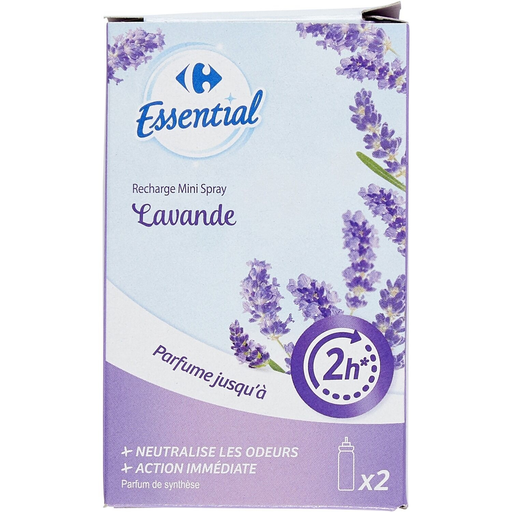 [3560071402037] CARREFOUR Recharge mini spray lavande Essential 15 ml