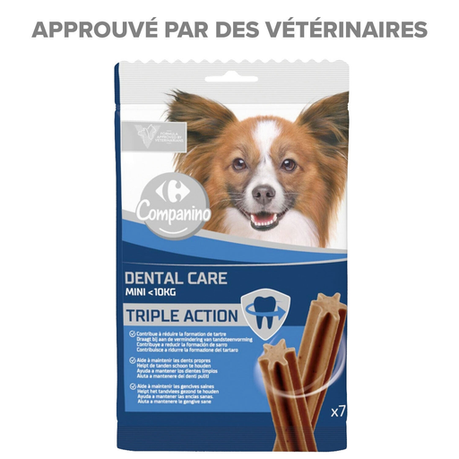 [3560071411022] CARREFOUR Snacks Mastigáveis para Cão Pequeno Higiene Dentária 110 g
