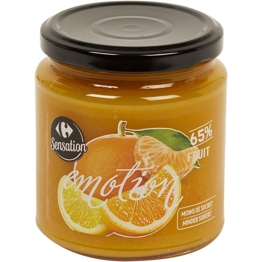 [3560071417833] CARREFOUR Confiture 3 agrumes allégée en sucres SENSATION 330 g