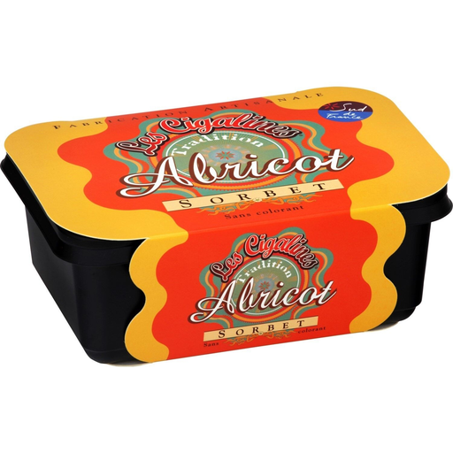 [3563350001013] LES CIGALINES Apricot Sorbet 500 g