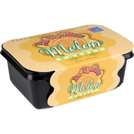 [3563350001143] LES CIGALINES Sorvete de melão 580 g