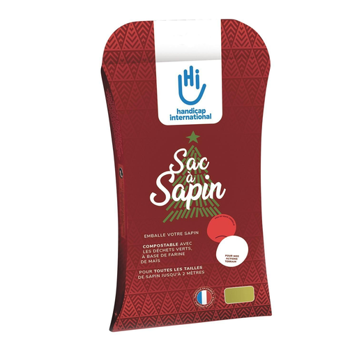 [3566640101011] HANDICAP INTERNATIONAL Bolsa para árbol de Navidad biodegradable 1 unidad