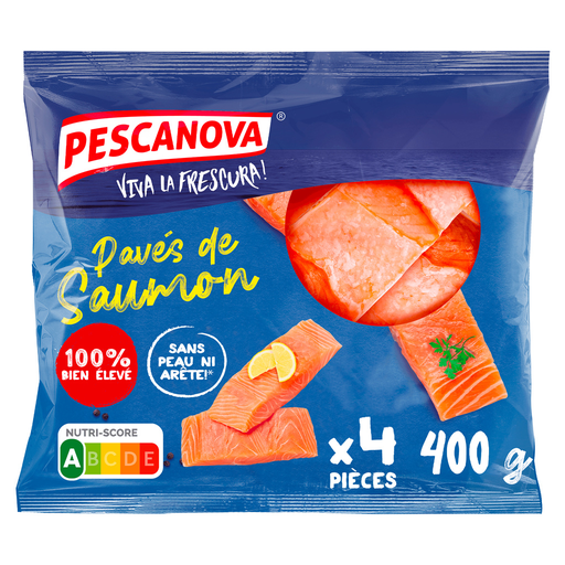 [3567891819366] PESCANOVA Lomos de salmón sin piel 4 piezas 400g