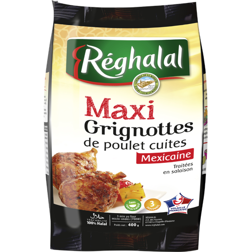 [3571320394102] REGHALAL Maxi grignotte Mexican chicken, 400 g bag