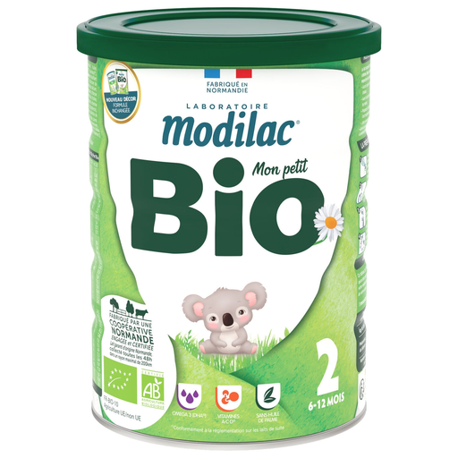 [3572731300737] MODILAC Leite infantil em pó 2ª idade Bio 800 g