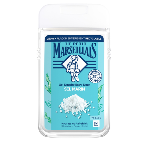 [3574661254463] LE PETIT MARSEILLAIS Gel de duche extra suave sal marinha 250 ml