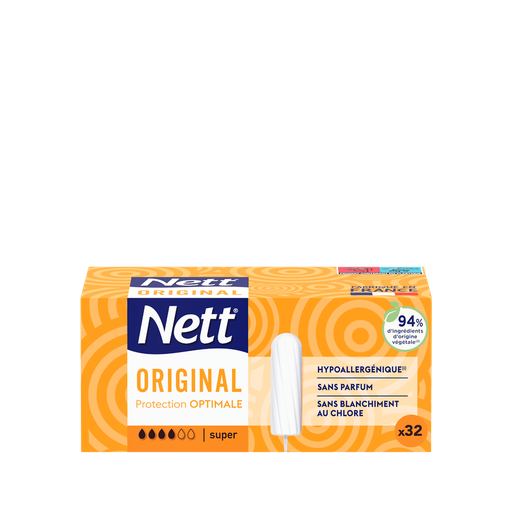 [3574661350851] NETT Tampões Original Hipoalergénicos Super 32 tampões