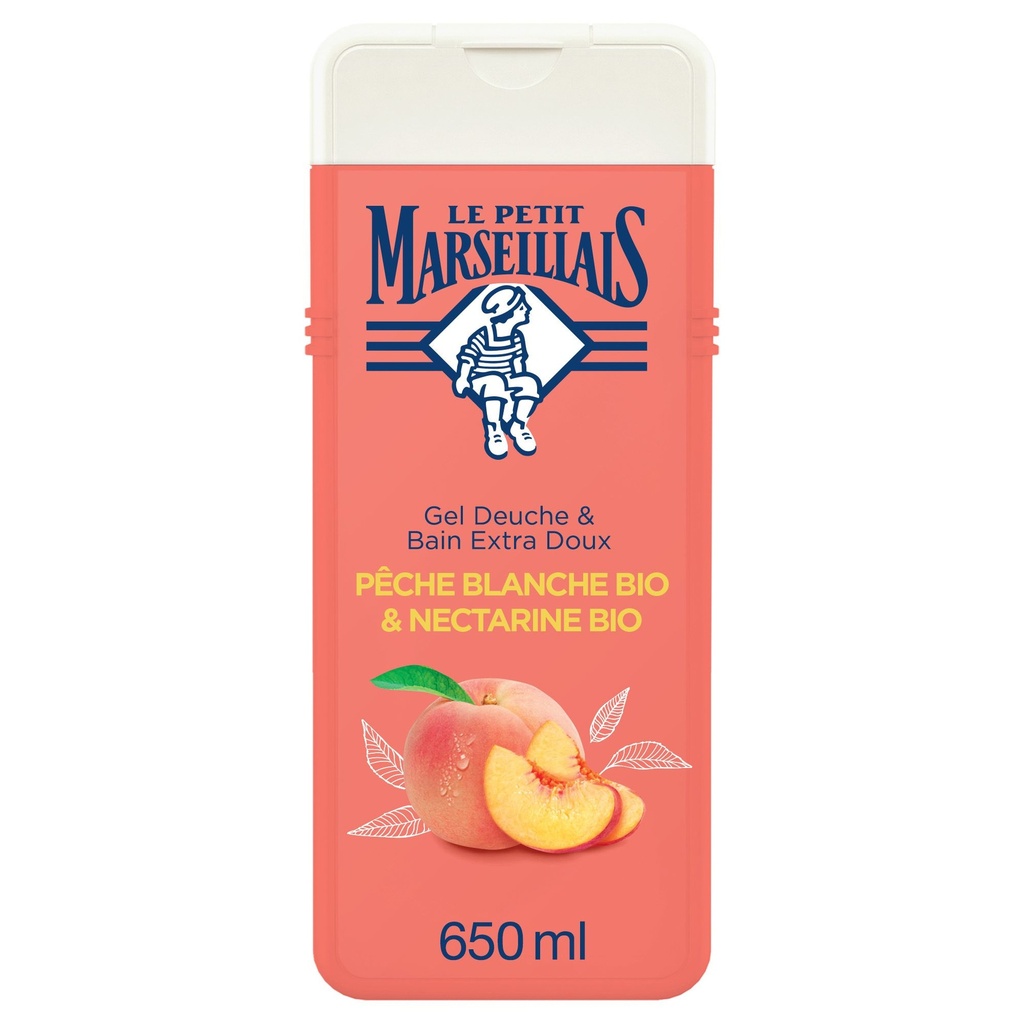 Le Petit Marseillais Gel Douche Pêche Nectarine : Le Flacon De 650Ml