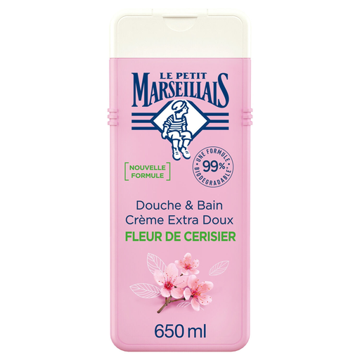 [3574661550510] LE PETIT MARSEILLAIS Extra Gentle Shower Gel Cherry Blossom 650 ml