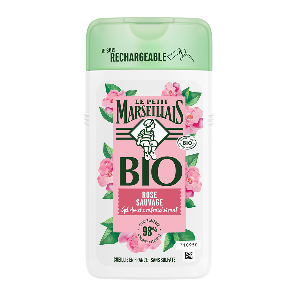Le Petit Marseillais Bio Rose Sauvage Gel Douche Rafraichissant 250Ml