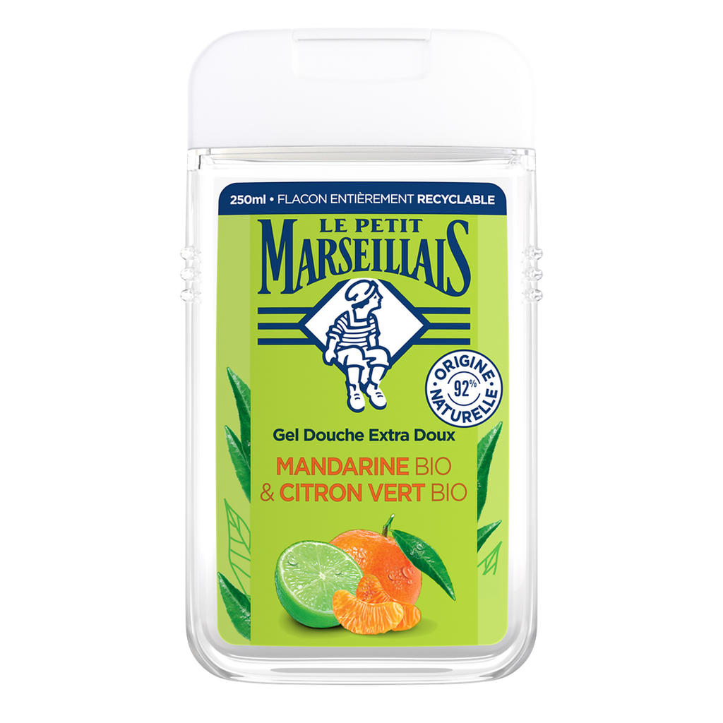 LE PETIT MARSEILLAIS Moisturizing Refreshing Shower Gel Organic Mandarin and Lime 250 ml