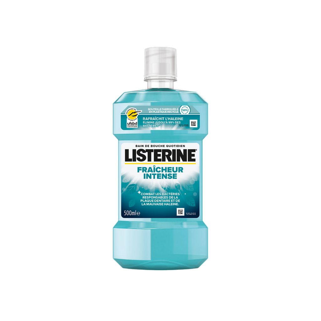 [3574661634937] Listerine Bain De Bouche Fraicheur Intense : Le Flacon De 500 Ml