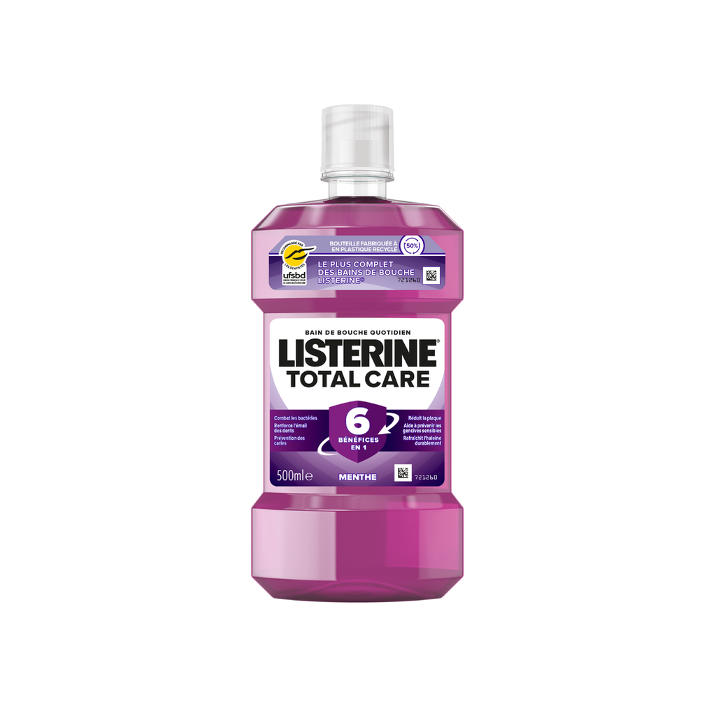[3574661634982] Listerine Bain De Bouche Total Care Menthe : Le Flacon De 500 Ml