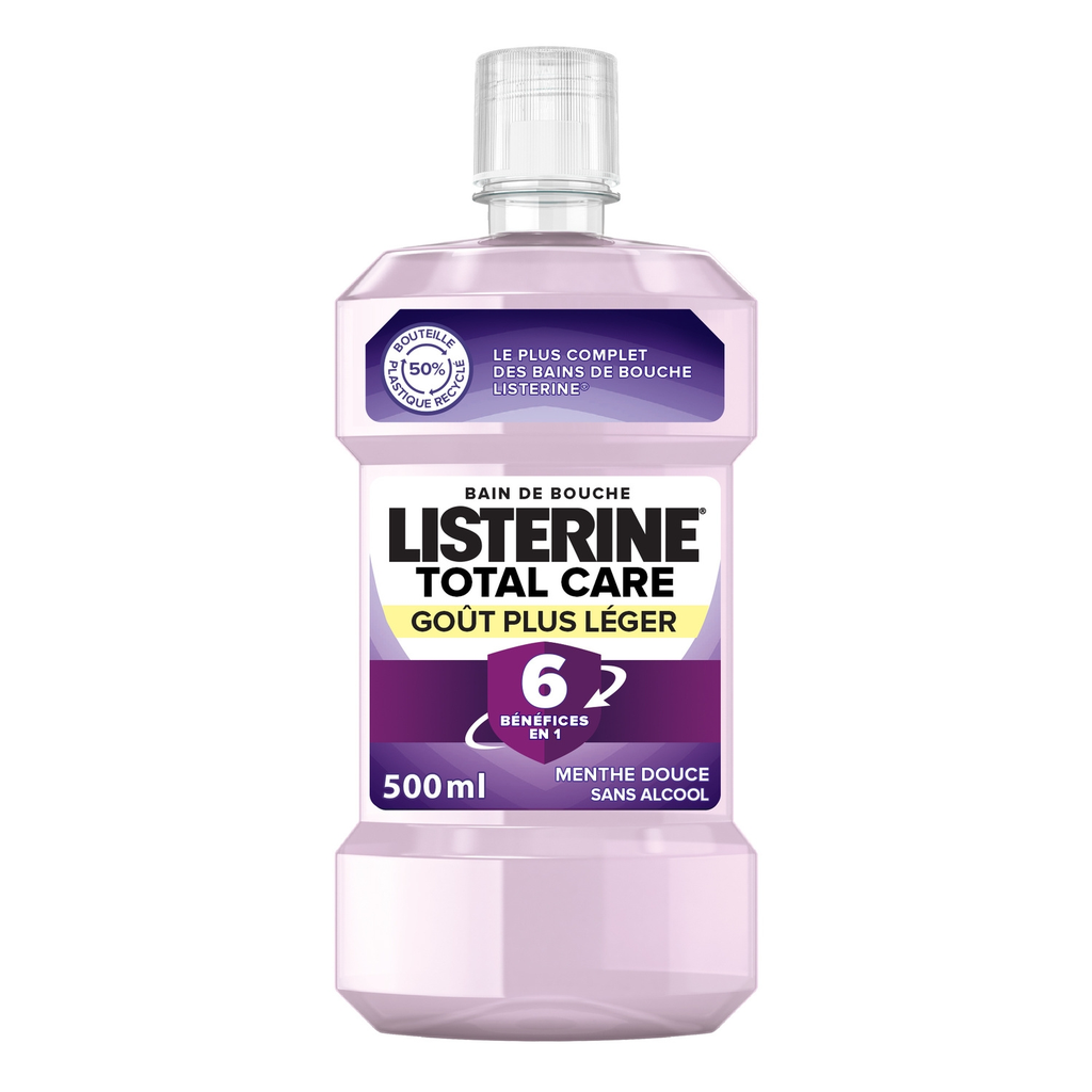LISTERINE Enjuague Bucal Total Care Menta Suave 500 ml