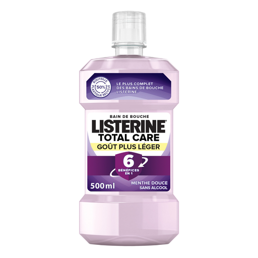 [3574661634999] LISTERINE Enjuague Bucal Total Care Menta Suave 500 ml
