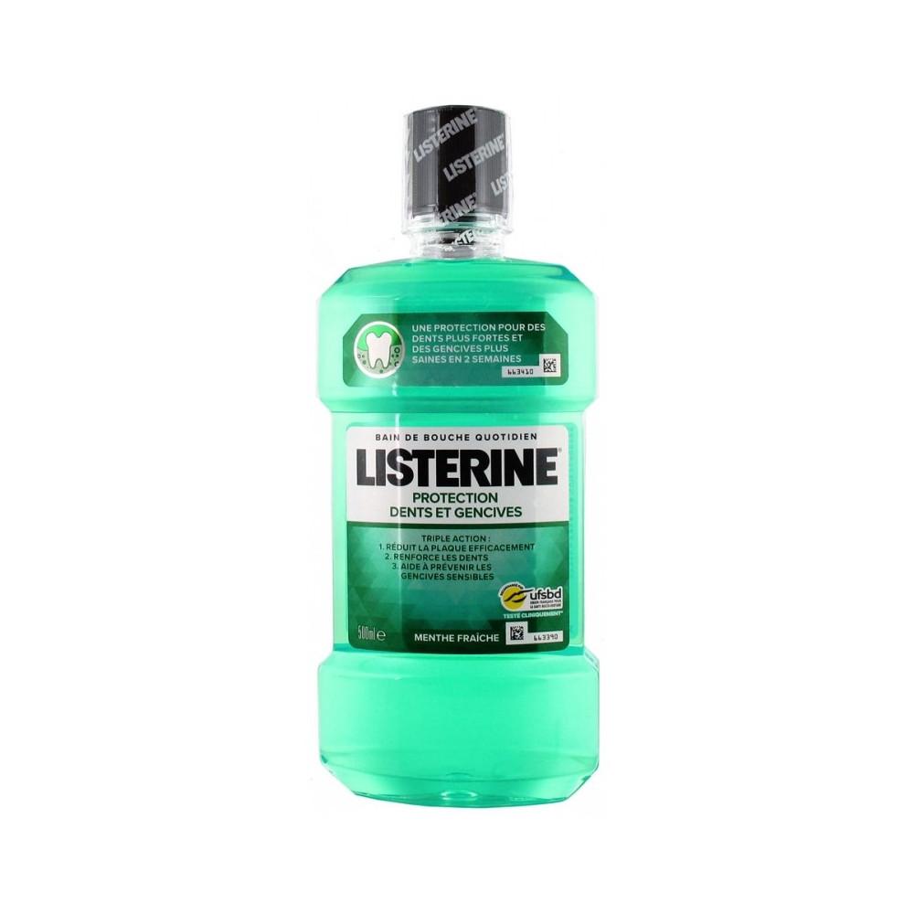 Listerine Bain De Bouche Protection Menthe Fraîche : Le Flacon De 500 Ml