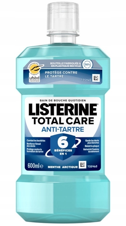 [3574661661315] Listerine Bain De Bouche Total Care Anti-Tartre : Le Flacon De 600 Ml