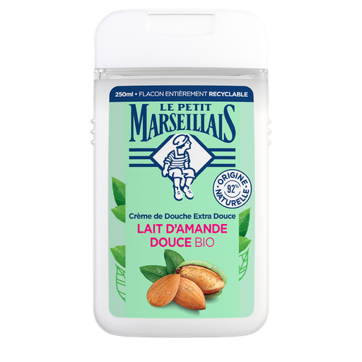[3574661700892] LE PETIT MARSEILLAIS Creme de Duche Extra Suave Leite de Amêndoas Doces Bio Edição limitada 40 anos 250 ml