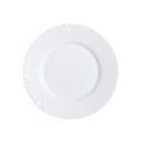 LUMINARC Assiette Plate Cadix Blanc Verre Ø 25cm