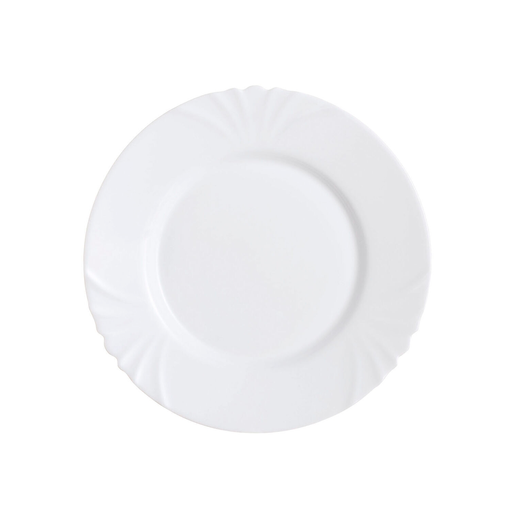 [0026102377925] LUMINARC Plato Llano Cadix Blanco Vidrio Ø 25cm