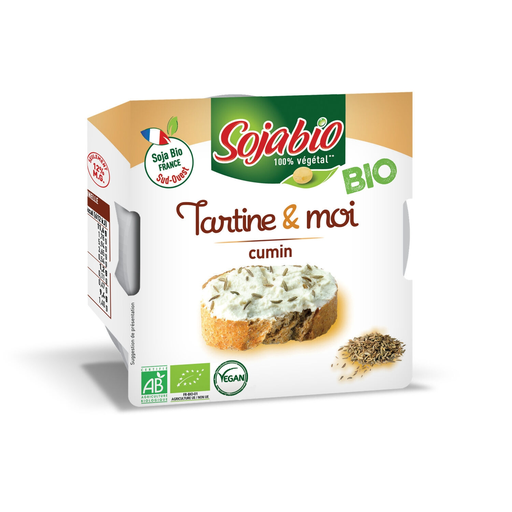 [3576560004002] SOJABIO Organic Spreadable Cheese Cumin 125 g