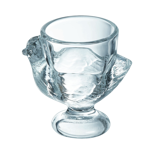 [0026102667804] LUMINARC Coquetiers Poule en verre trempé, lot de 3