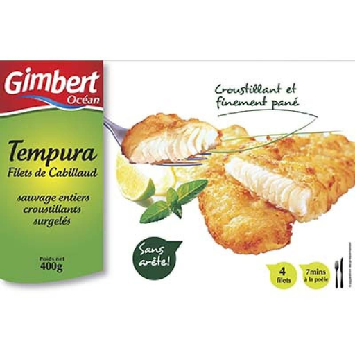 [3586410332506] GIMBERT OCEAN Tempura De Bacalhau 400 g