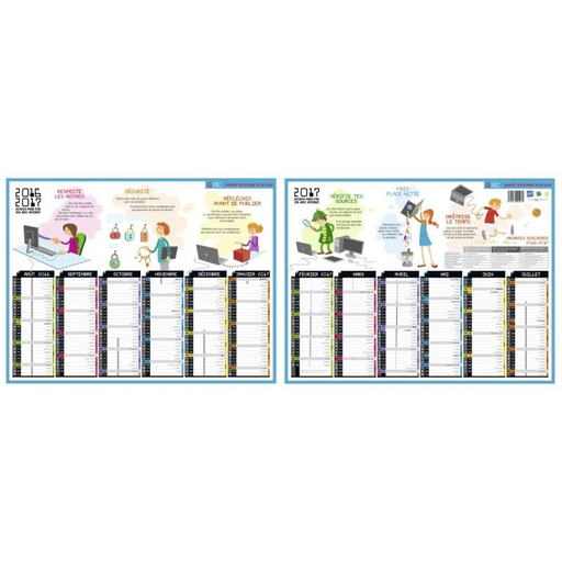[3592930004939] 1ER PRIX School Calendar 32X42cm
