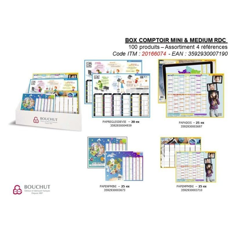 1Er Prix 100 Calendriers Pefc Assortis