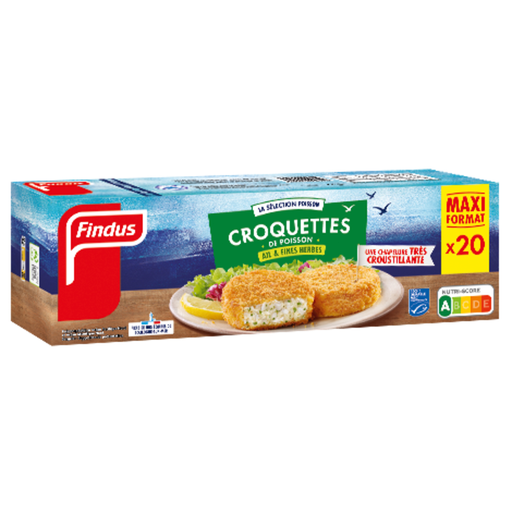 [3599740000359] FINDUS Croqueta de pescado ajo y finas hierbas 1 kg