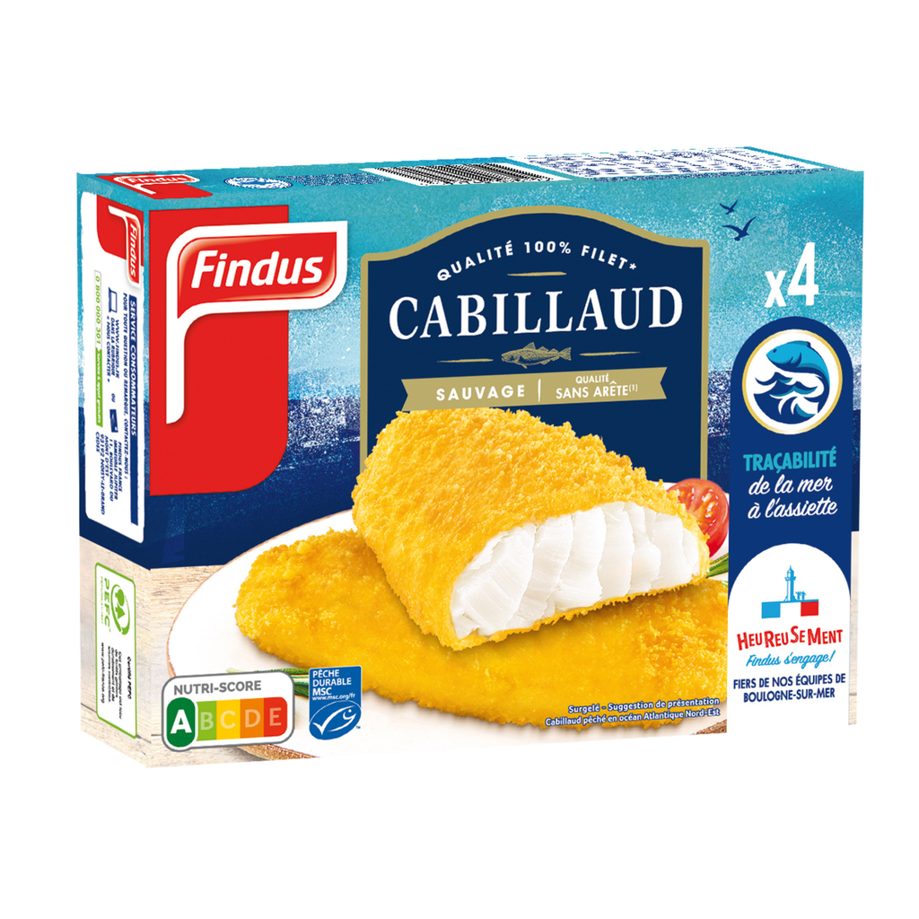 FINDUS Filete de bacalhau panado MSC 4 peças 400 g