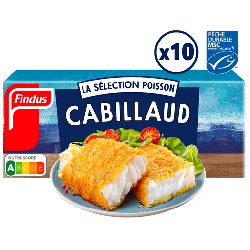 [3599740007266] FINDUS 10 Filetes de bacalao empanados MSC 0.51 kg