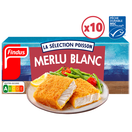[3599740007280] FINDUS Peixe panado fatias de pescada branca 510 g