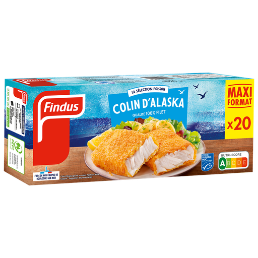 [3599740007297] FINDUS Empanados de abadejo de Alaska 1020g