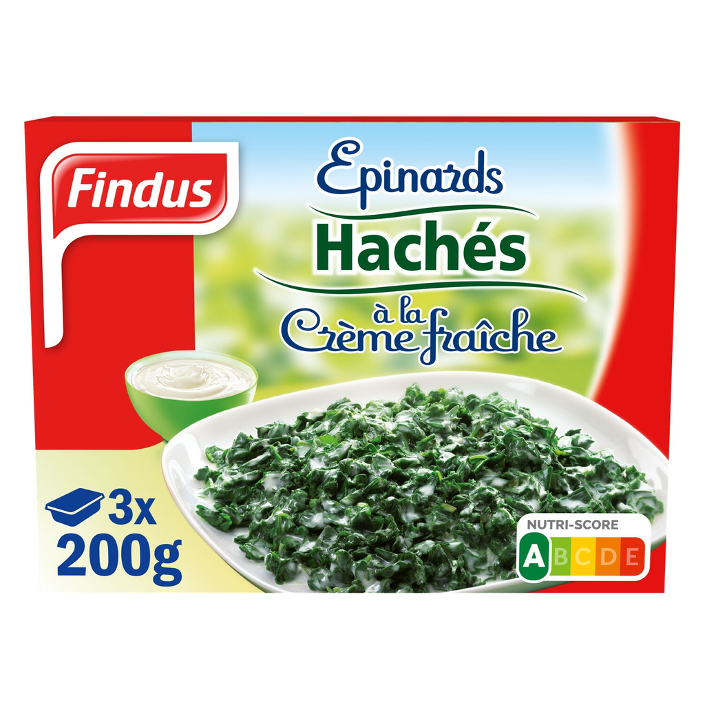 FINDUS Espinacas picadas a la crema 600 g