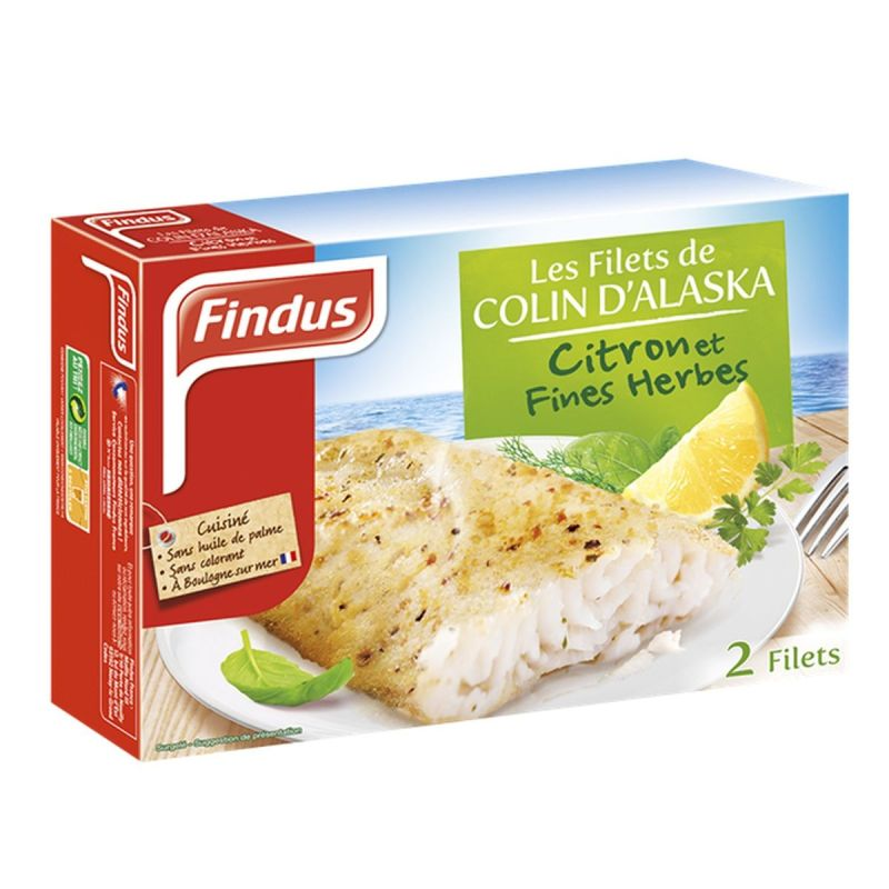 FINDUS 2 Filets de Colin Citron/Herbes 260 g