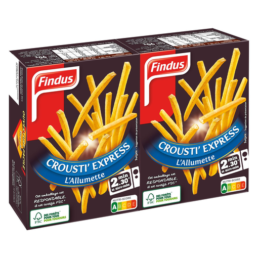 [3599741001409] FINDUS Frites crouti' express l'allumette au micro-ondes 180 g