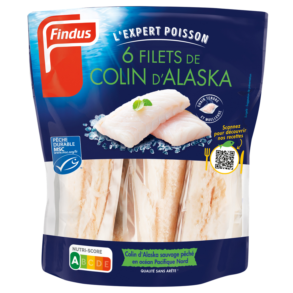 FINDUS Alaska Pollock Fillet MSC 6 pieces 600 g