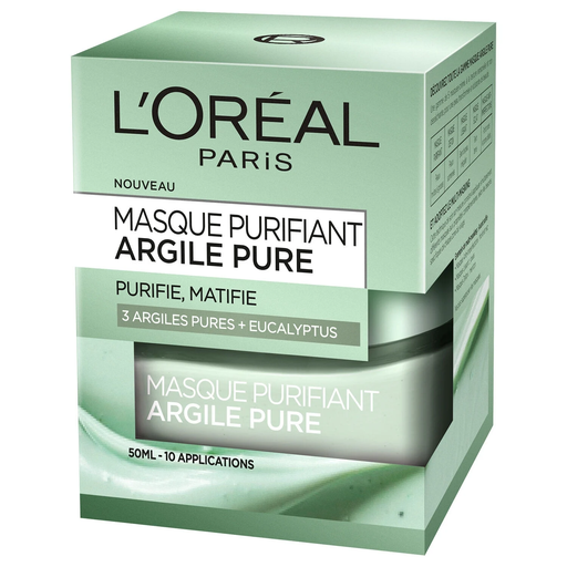 [3600523306022] L'OREAL PARIS Masque Visage Purifiant Argile Pure 50 ml