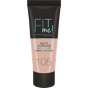 MAYBELLINE Fond de Teint Liquide Matifiant Fit Me! 105 Ivoire Naturel 30 ml